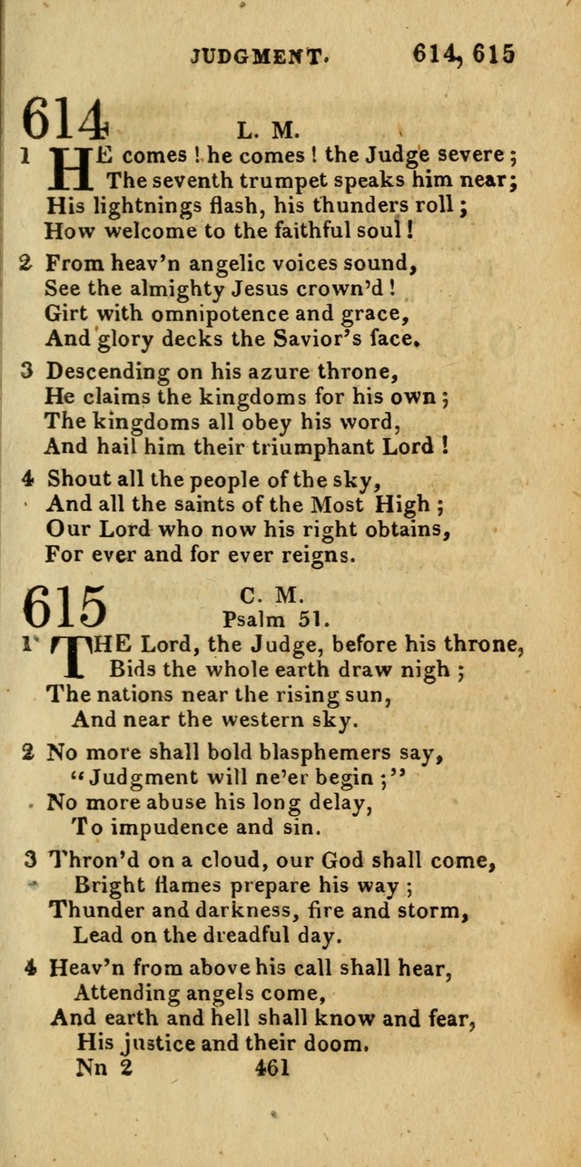 Church Hymn Book; consisting of hymns and psalms, original and selected. adapted to public worship and many other occasions. 2nd ed. page 459