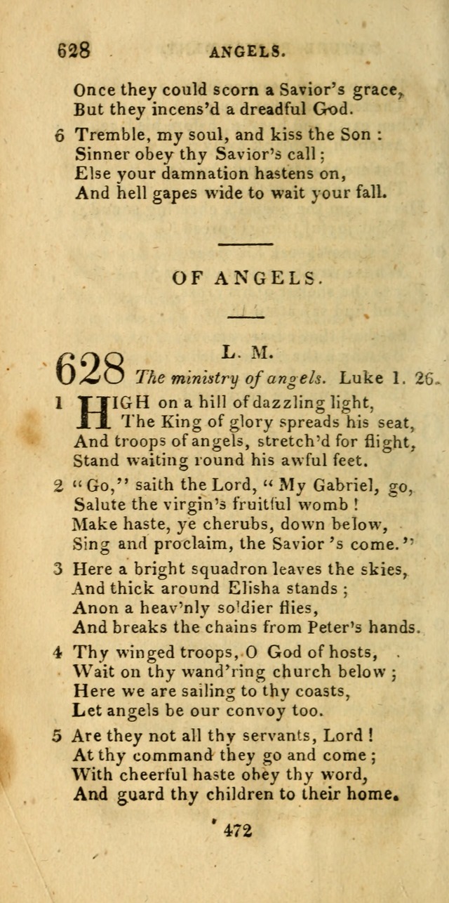 Church Hymn Book; consisting of hymns and psalms, original and selected. adapted to public worship and many other occasions. 2nd ed. page 470