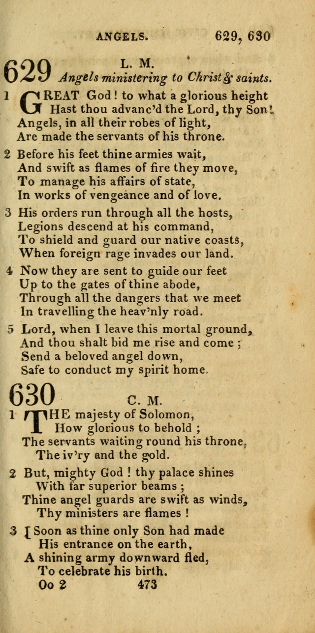 Church Hymn Book; consisting of hymns and psalms, original and selected. adapted to public worship and many other occasions. 2nd ed. page 471