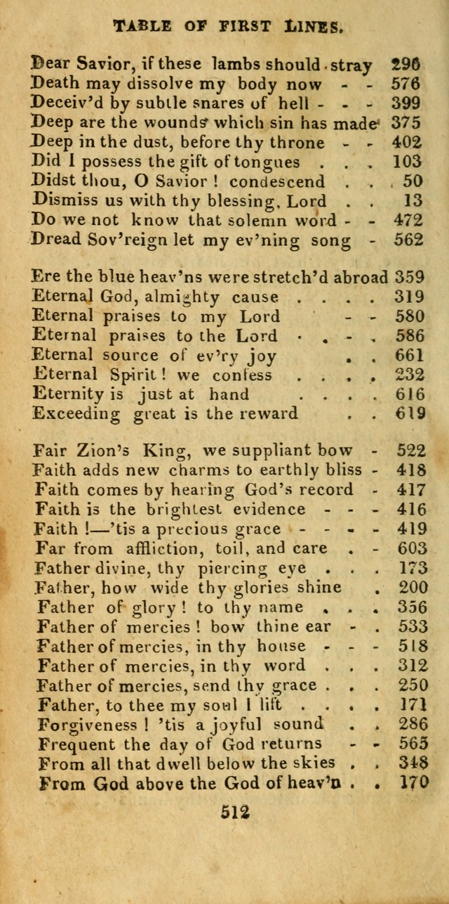 Church Hymn Book; consisting of hymns and psalms, original and selected. adapted to public worship and many other occasions. 2nd ed. page 506