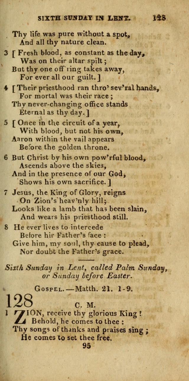 Church Hymn Book; consisting of hymns and psalms, original and selected. adapted to public worship and many other occasions. 2nd ed. page 95