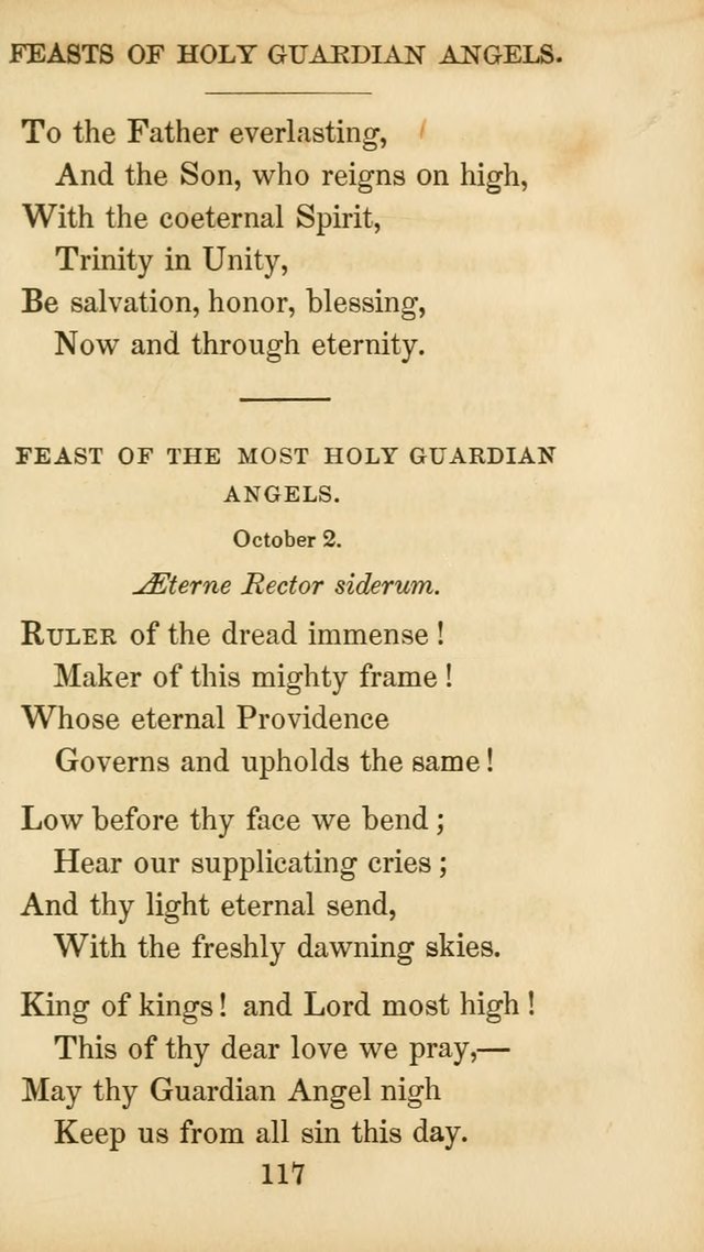 The Catholic Hymn Book: a collection of hymns, anthems, etc. for all  holydays of obligation and devotion throughout the year page 117