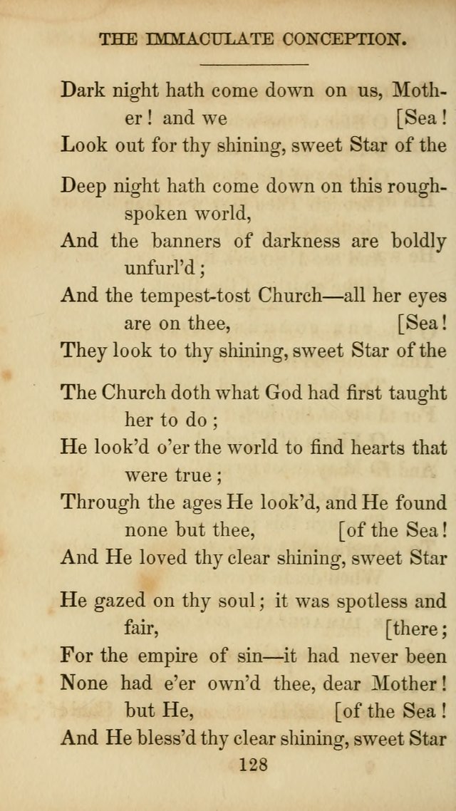 The Catholic Hymn Book: a collection of hymns, anthems, etc. for all  holydays of obligation and devotion throughout the year page 128