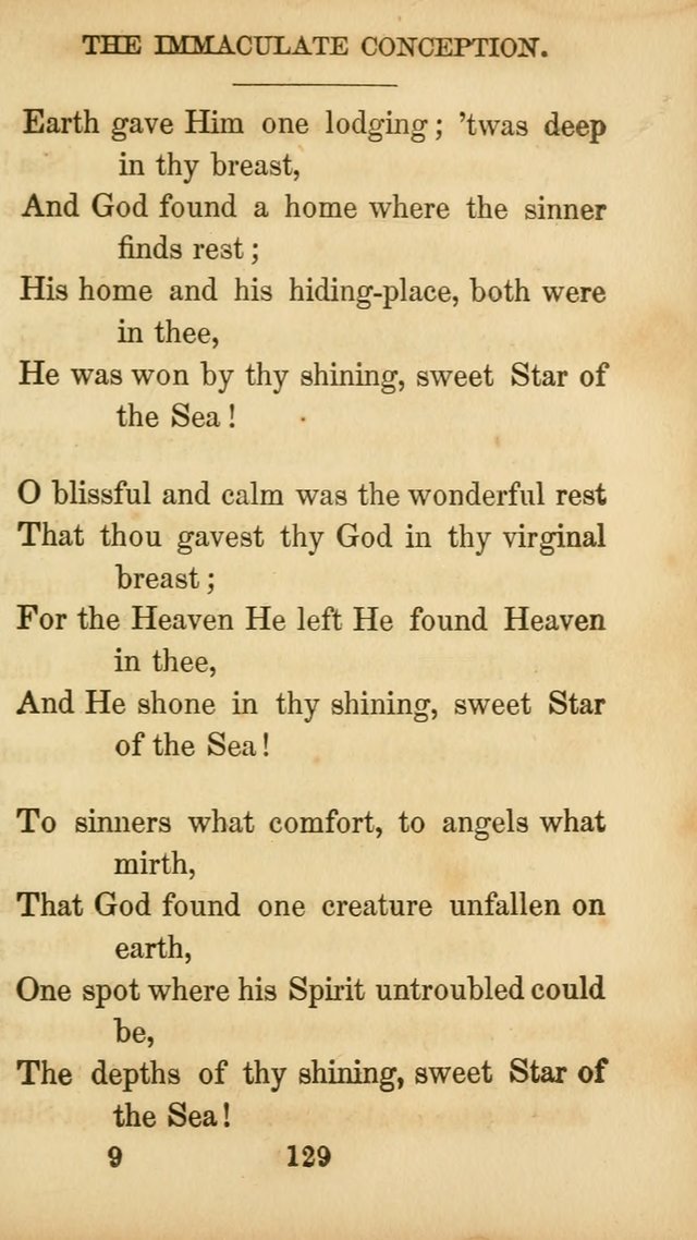 The Catholic Hymn Book: a collection of hymns, anthems, etc. for all  holydays of obligation and devotion throughout the year page 129