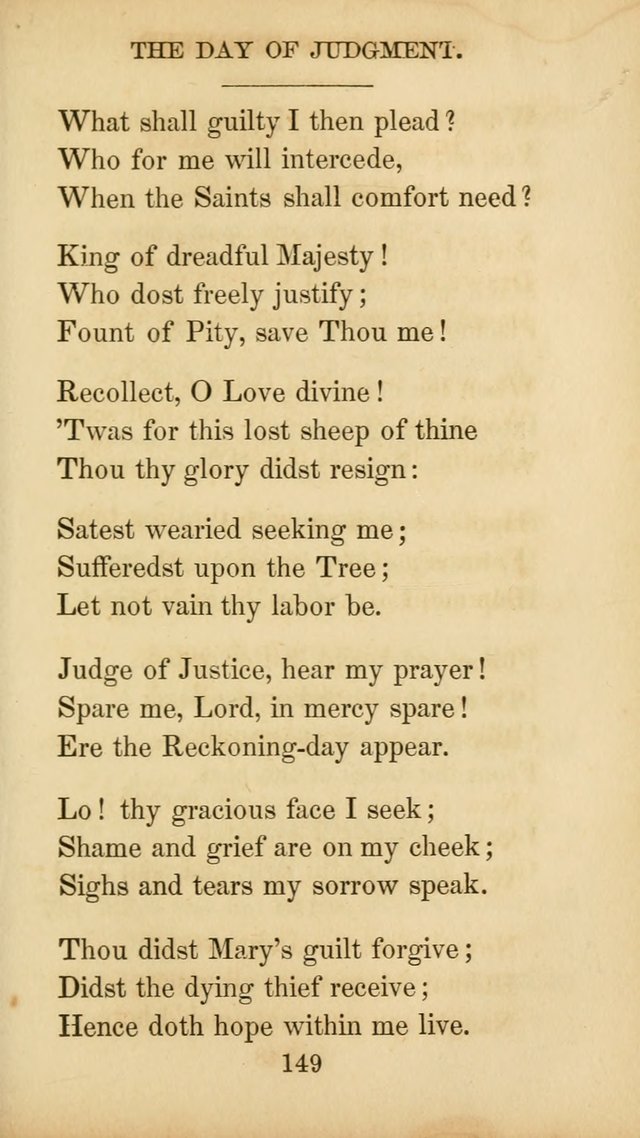 The Catholic Hymn Book: a collection of hymns, anthems, etc. for all  holydays of obligation and devotion throughout the year page 149