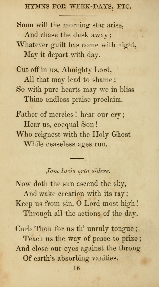 The Catholic Hymn Book: a collection of hymns, anthems, etc. for all  holydays of obligation and devotion throughout the year page 16