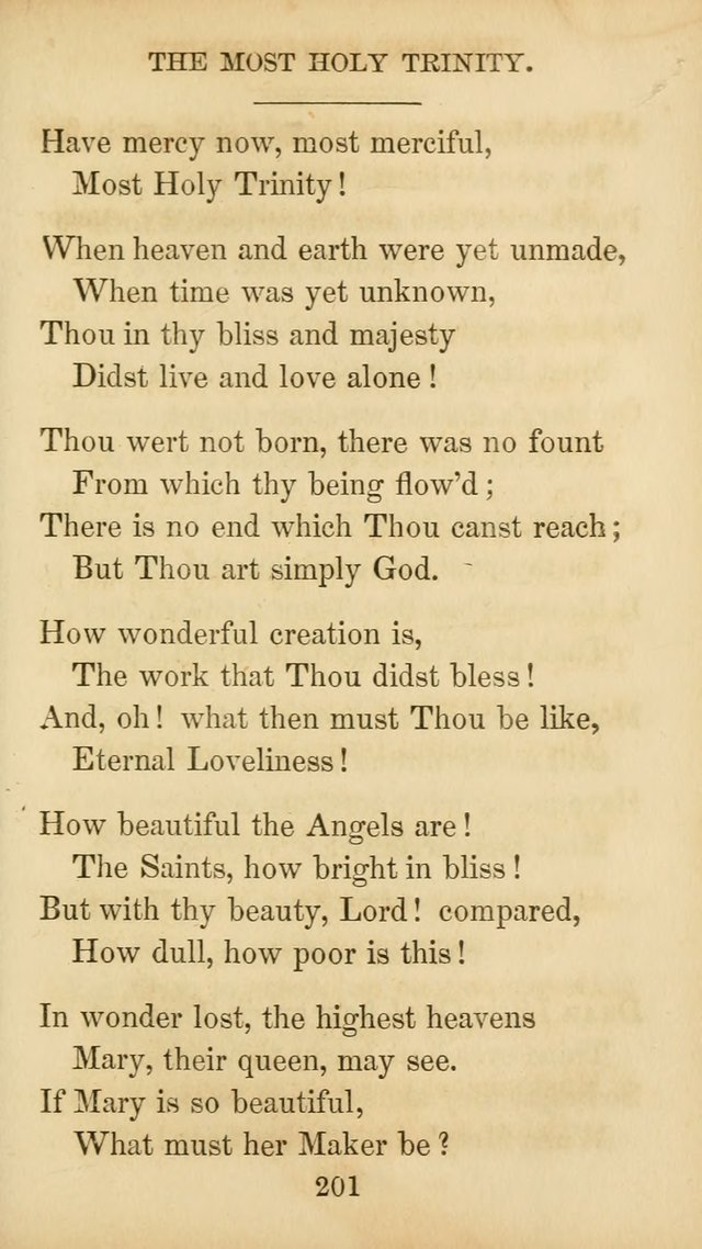 The Catholic Hymn Book: a collection of hymns, anthems, etc. for all  holydays of obligation and devotion throughout the year page 201