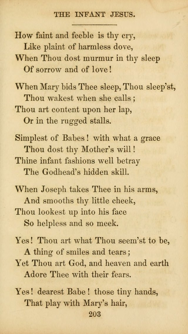 The Catholic Hymn Book: a collection of hymns, anthems, etc. for all  holydays of obligation and devotion throughout the year page 203