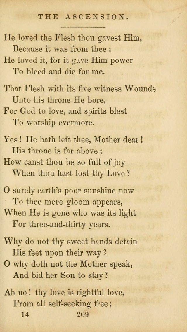 The Catholic Hymn Book: a collection of hymns, anthems, etc. for all  holydays of obligation and devotion throughout the year page 209