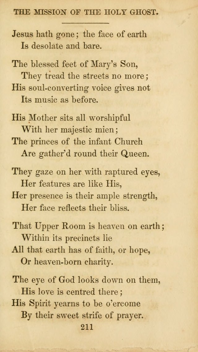 The Catholic Hymn Book: a collection of hymns, anthems, etc. for all  holydays of obligation and devotion throughout the year page 211