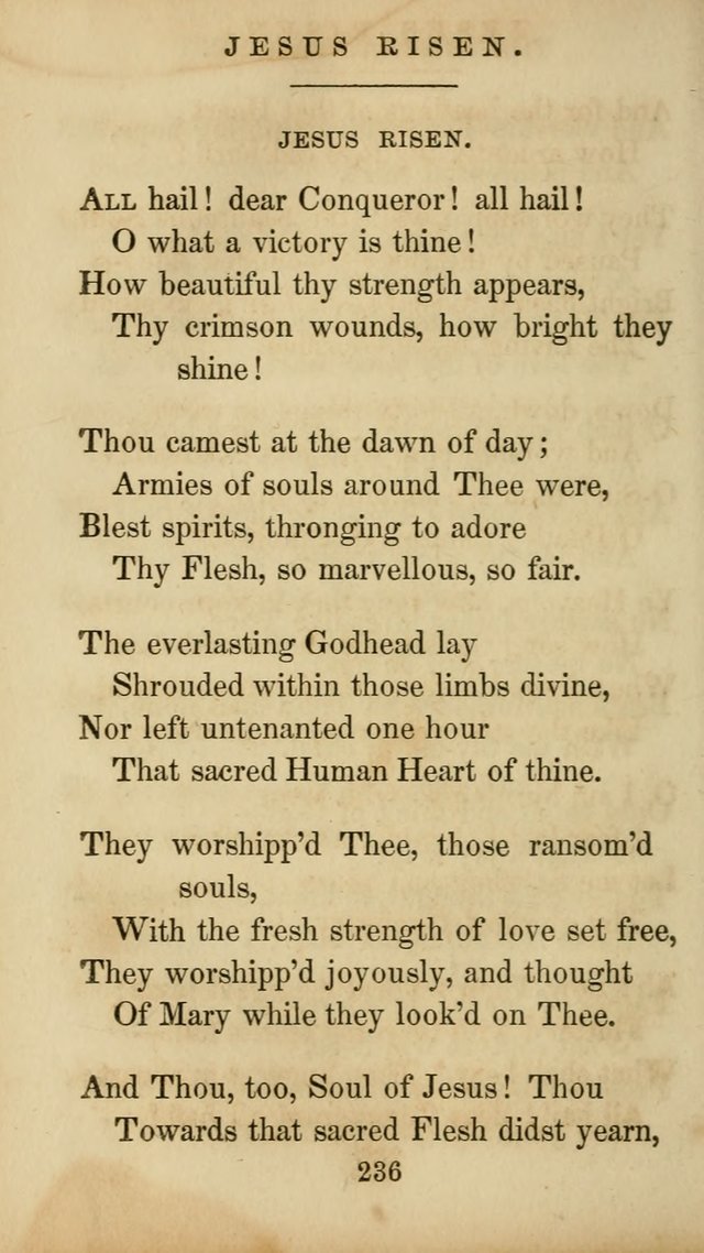 The Catholic Hymn Book: a collection of hymns, anthems, etc. for all  holydays of obligation and devotion throughout the year page 236
