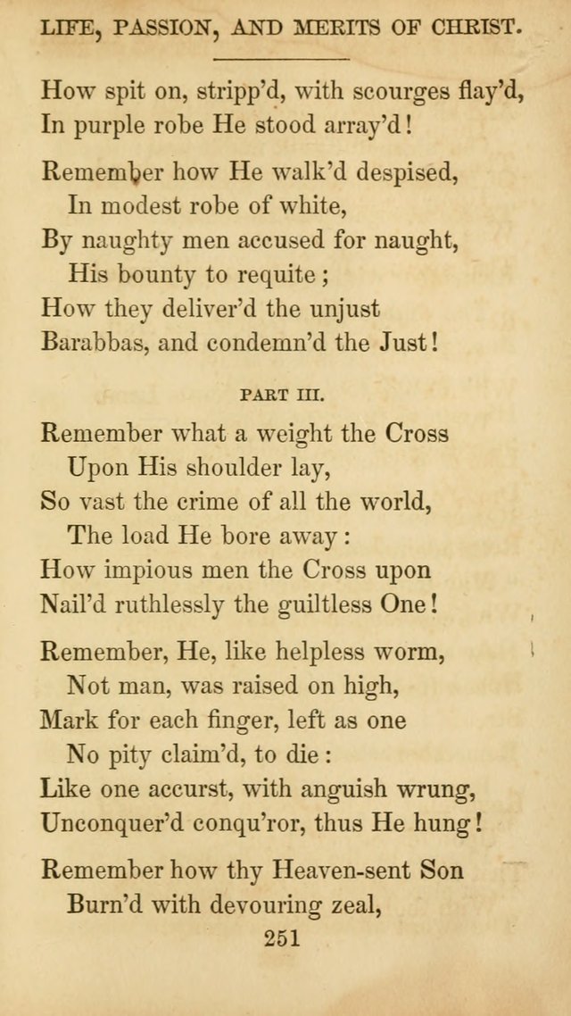 The Catholic Hymn Book: a collection of hymns, anthems, etc. for all  holydays of obligation and devotion throughout the year page 251