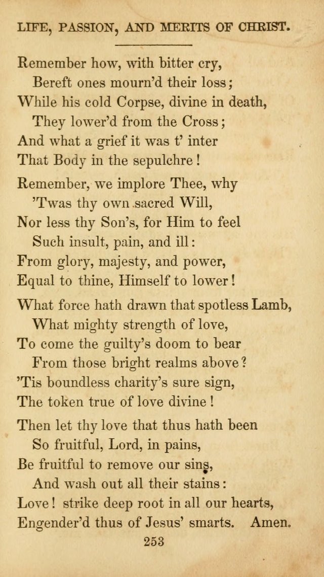 The Catholic Hymn Book: a collection of hymns, anthems, etc. for all  holydays of obligation and devotion throughout the year page 253