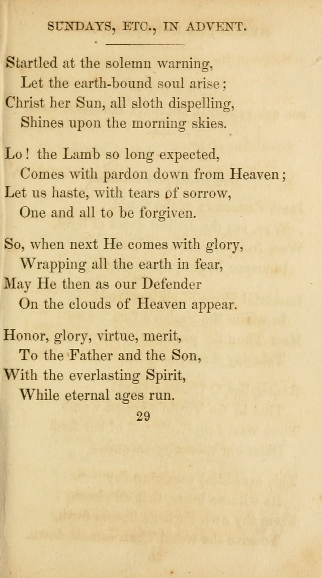 The Catholic Hymn Book: a collection of hymns, anthems, etc. for all  holydays of obligation and devotion throughout the year page 29