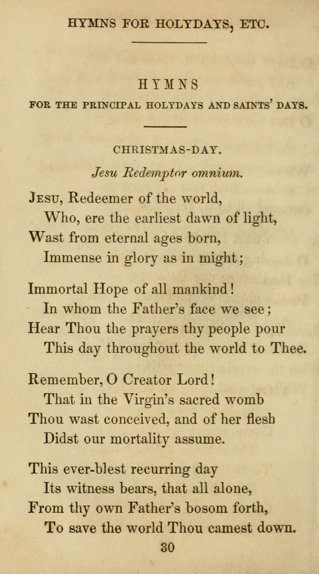 The Catholic Hymn Book: a collection of hymns, anthems, etc. for all  holydays of obligation and devotion throughout the year page 30