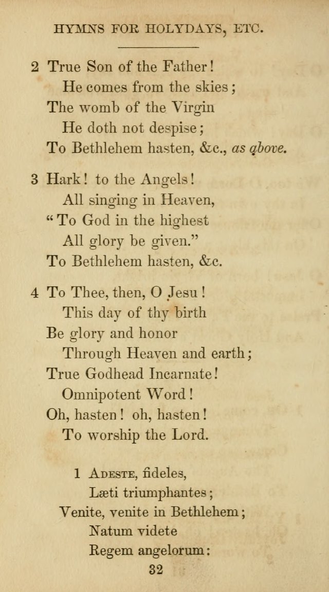 The Catholic Hymn Book: a collection of hymns, anthems, etc. for all  holydays of obligation and devotion throughout the year page 32