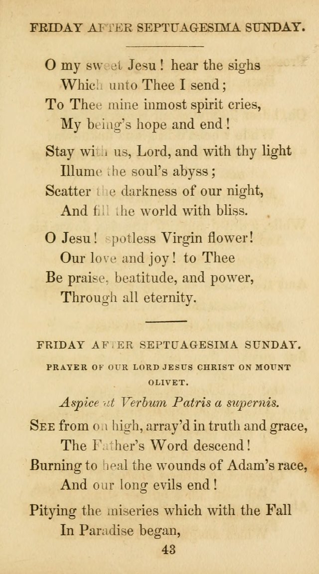 The Catholic Hymn Book: a collection of hymns, anthems, etc. for all  holydays of obligation and devotion throughout the year page 43