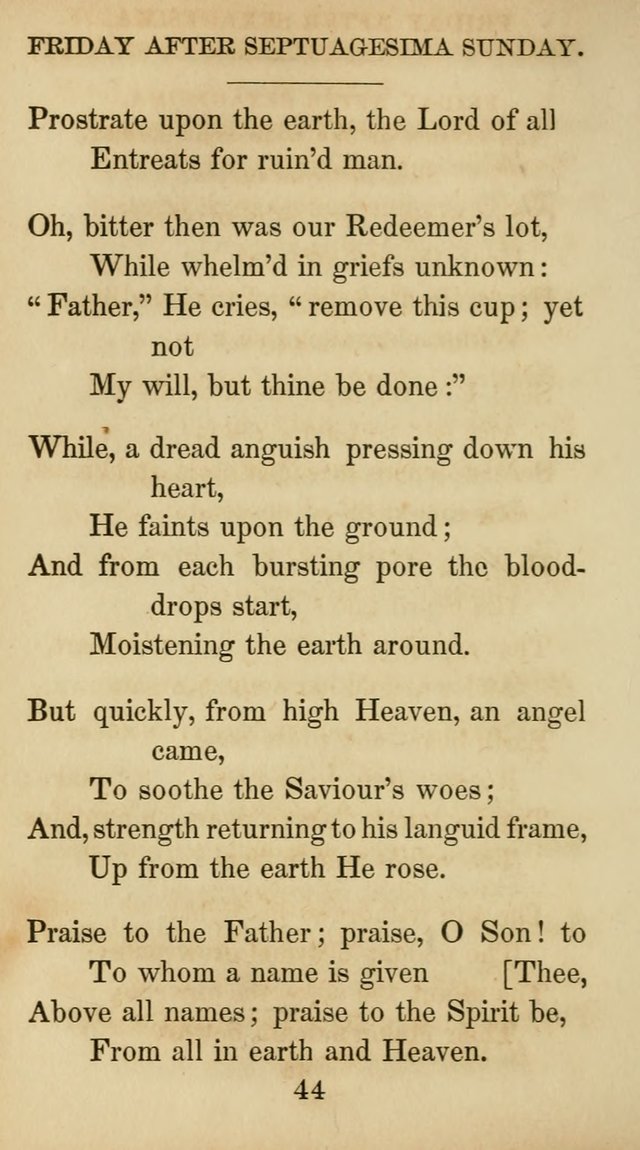 The Catholic Hymn Book: a collection of hymns, anthems, etc. for all  holydays of obligation and devotion throughout the year page 44
