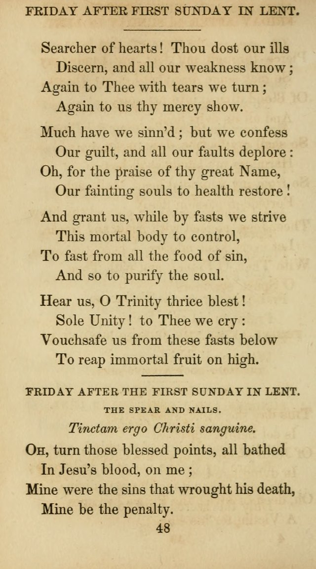 The Catholic Hymn Book: a collection of hymns, anthems, etc. for all  holydays of obligation and devotion throughout the year page 48