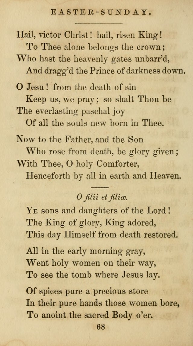 The Catholic Hymn Book: a collection of hymns, anthems, etc. for all  holydays of obligation and devotion throughout the year page 68