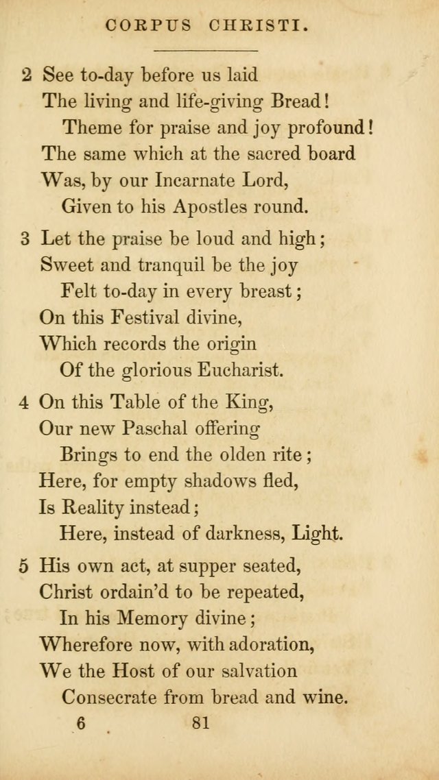 The Catholic Hymn Book: a collection of hymns, anthems, etc. for all  holydays of obligation and devotion throughout the year page 81