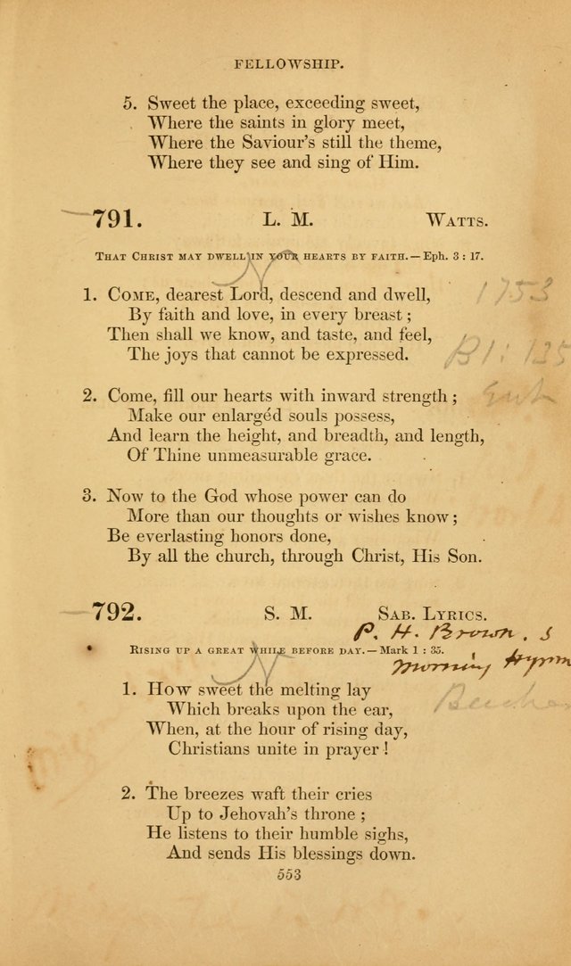 The Congregational Hymn Book: for the service of the sanctuary page 615