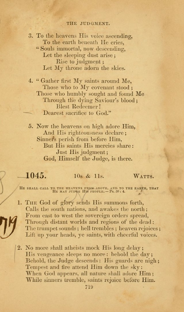 The Congregational Hymn Book: for the service of the sanctuary page 781