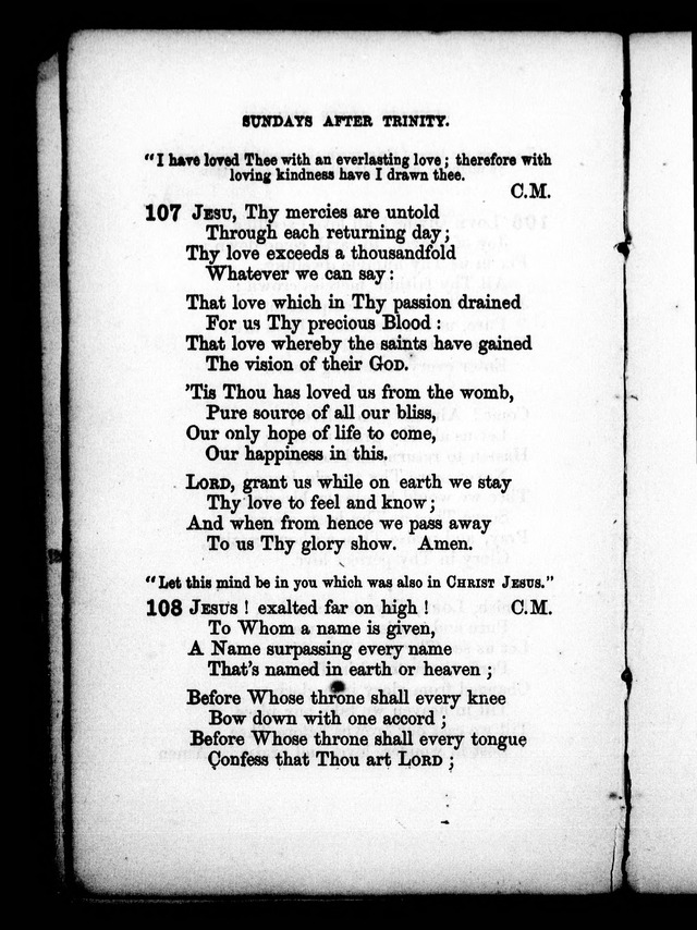 A Church Hymn Book: for the use of congregations of the United Church of England and Ireland page 108