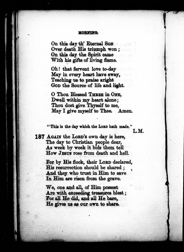 A Church Hymn Book: for the use of congregations of the United Church of England and Ireland page 185