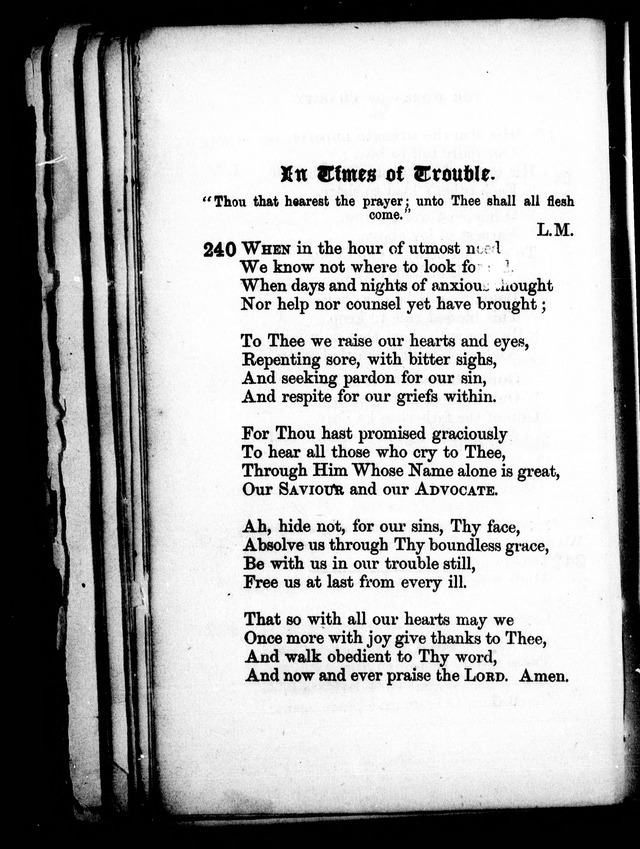 A Church Hymn Book: for the use of congregations of the United Church of England and Ireland page 239