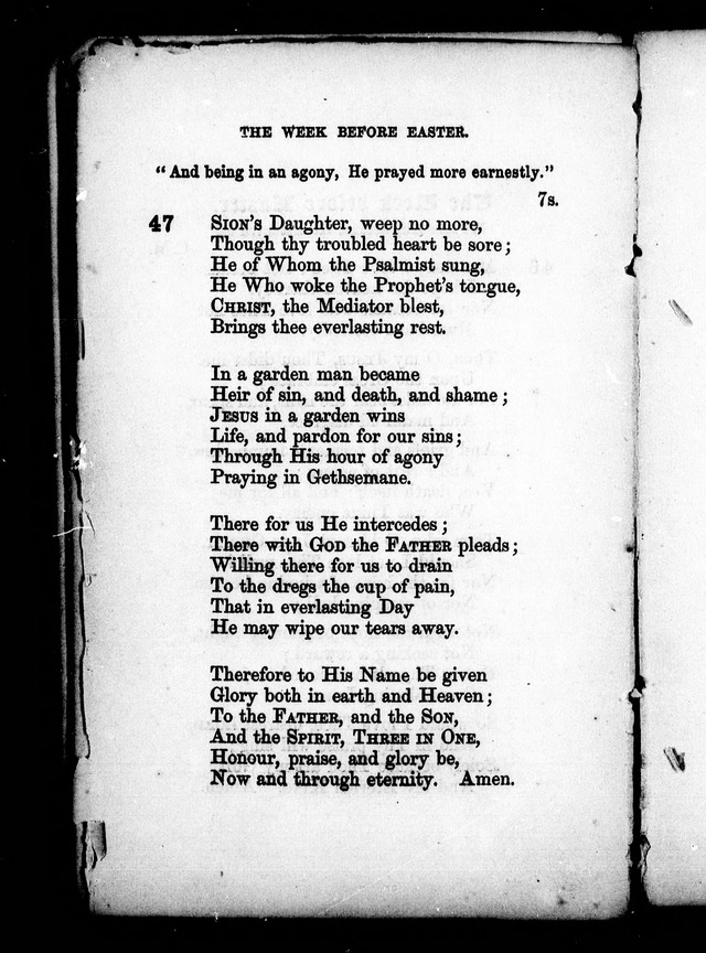 A Church Hymn Book: for the use of congregations of the United Church of England and Ireland page 47