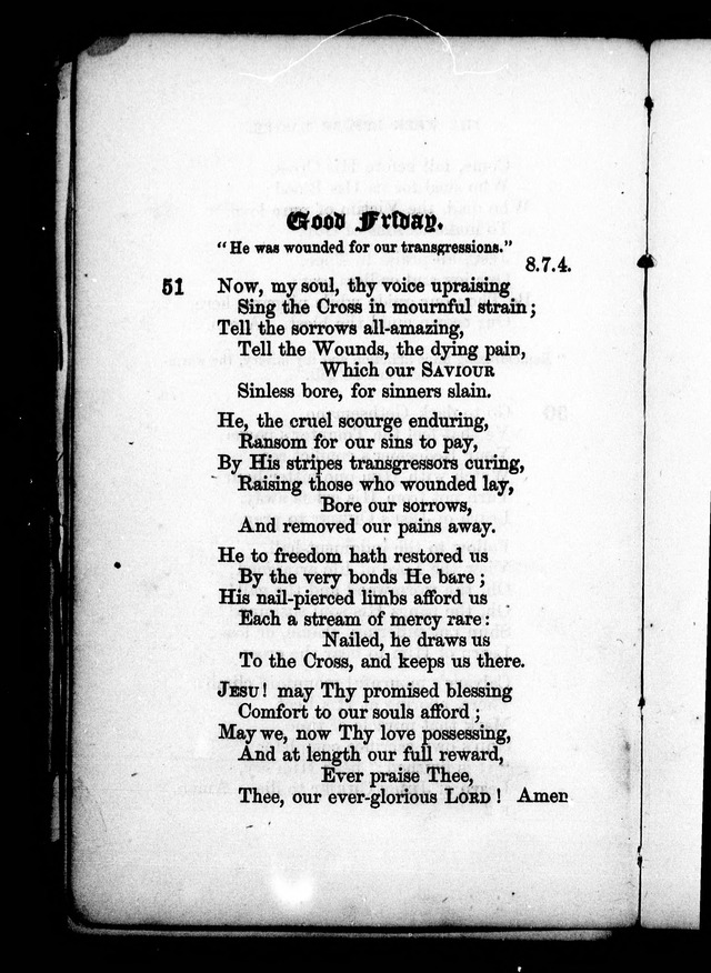 A Church Hymn Book: for the use of congregations of the United Church of England and Ireland page 51