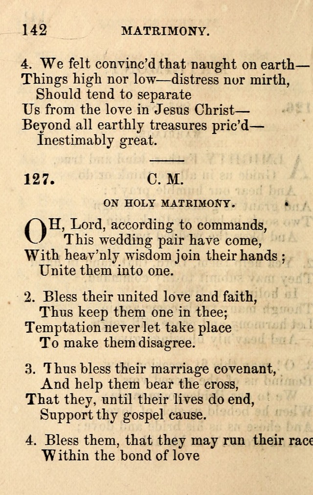 A Collection of Hymns: designed for the use of the Church of Christ page 142