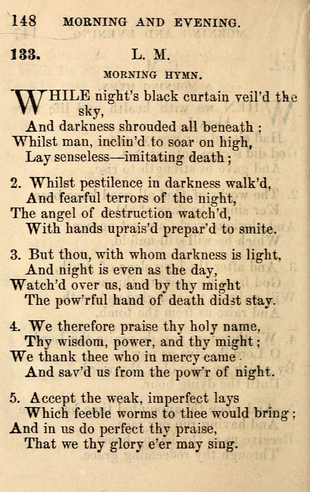 A Collection of Hymns: designed for the use of the Church of Christ page 148