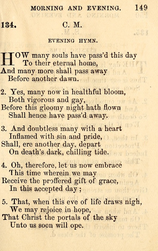 A Collection of Hymns: designed for the use of the Church of Christ page 149