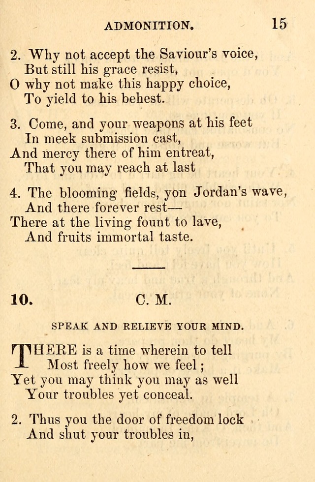 A Collection of Hymns: designed for the use of the Church of Christ page 15