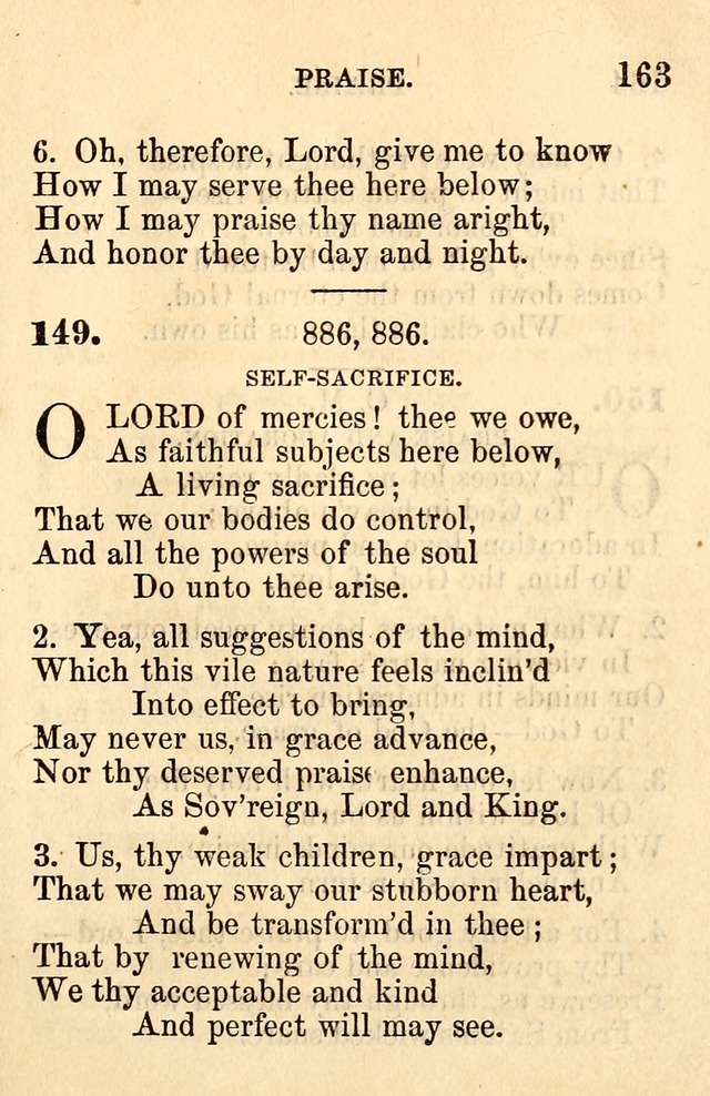 A Collection of Hymns: designed for the use of the Church of Christ page 163