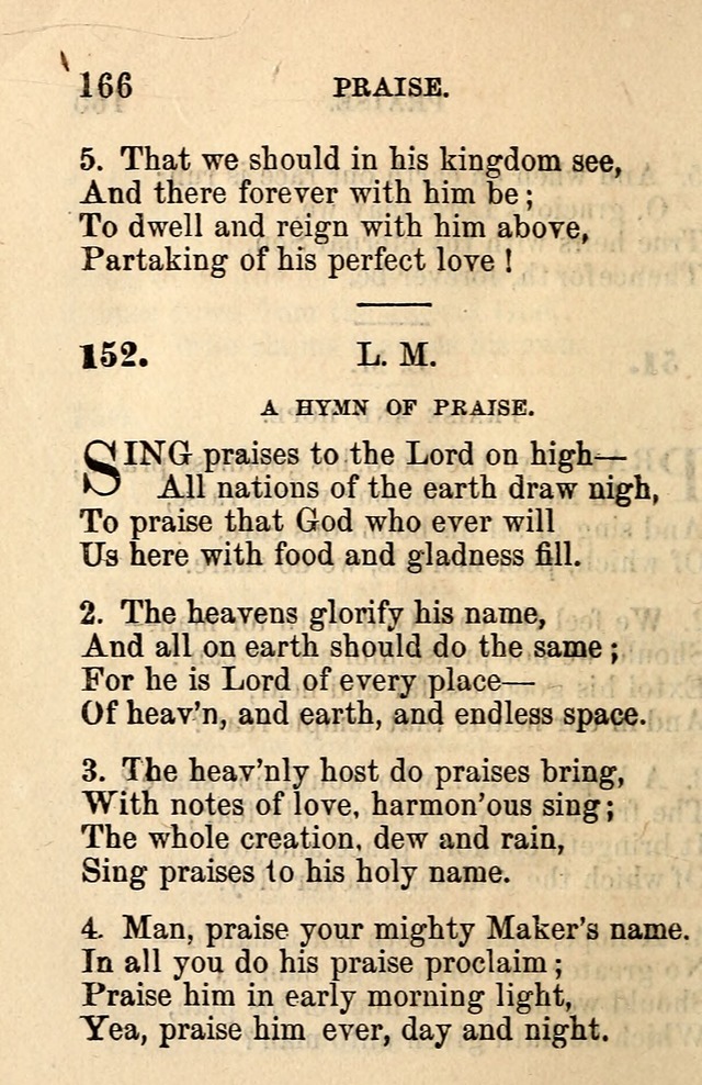 A Collection of Hymns: designed for the use of the Church of Christ page 166