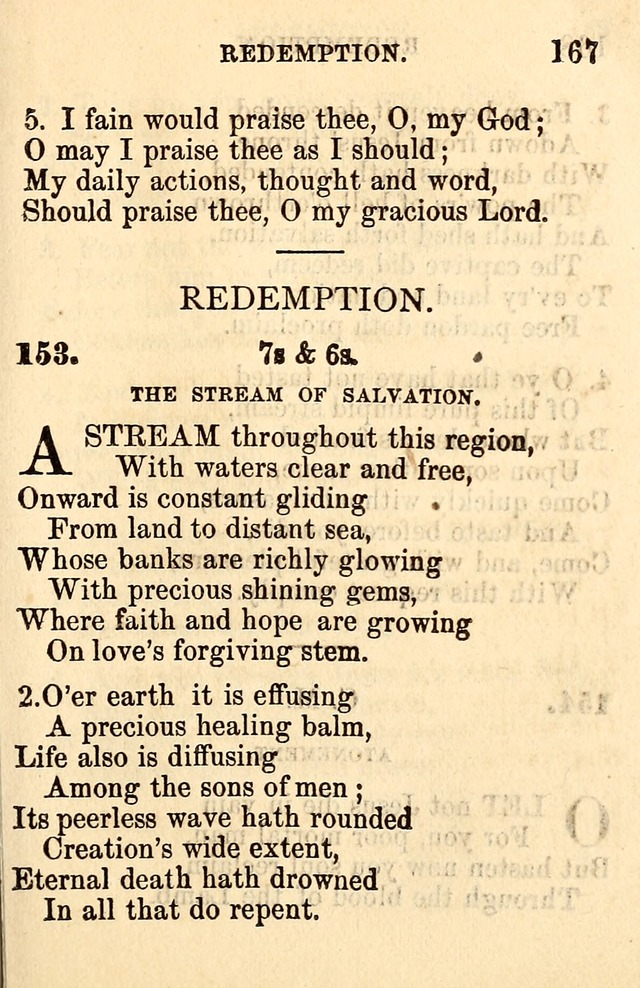 A Collection of Hymns: designed for the use of the Church of Christ page 167