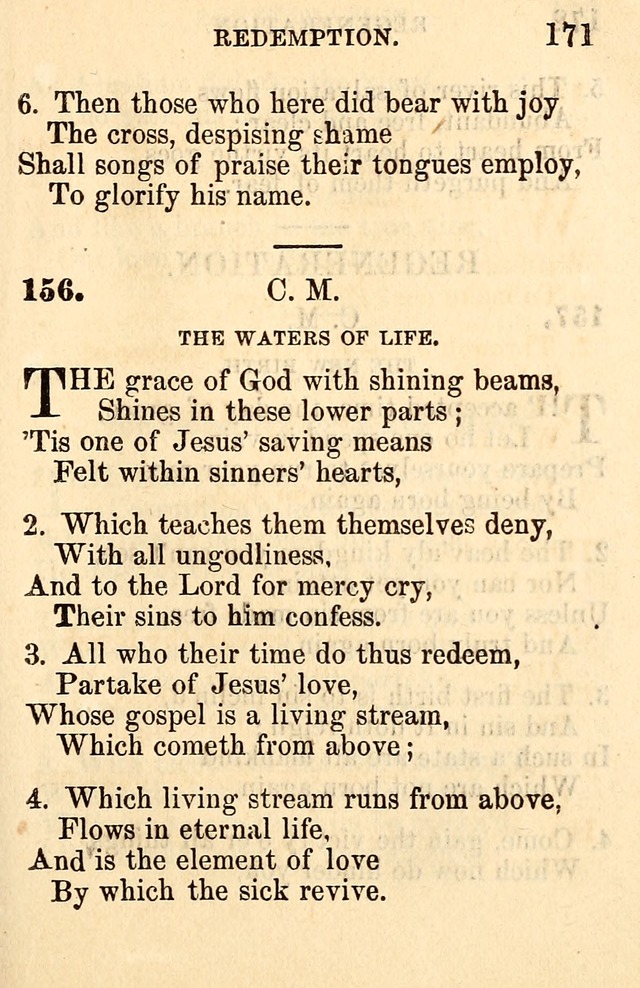 A Collection of Hymns: designed for the use of the Church of Christ page 171