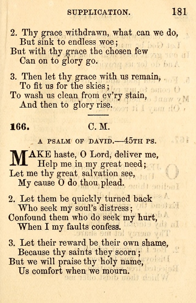 A Collection of Hymns: designed for the use of the Church of Christ page 181