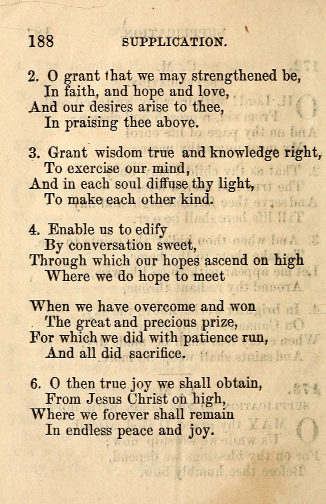 A Collection of Hymns: designed for the use of the Church of Christ page 188