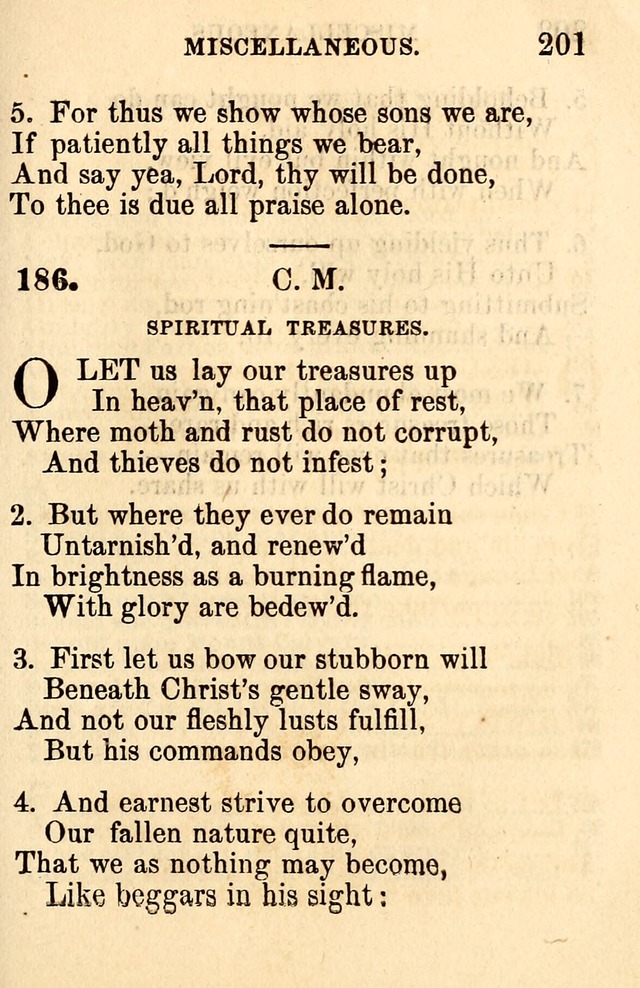 A Collection of Hymns: designed for the use of the Church of Christ page 201