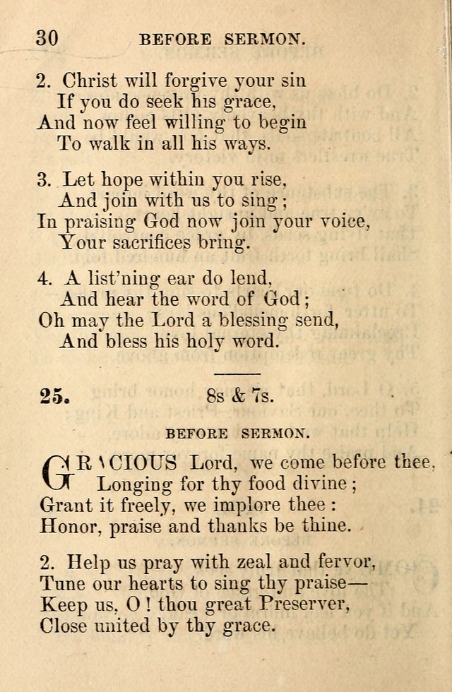 A Collection of Hymns: designed for the use of the Church of Christ page 30