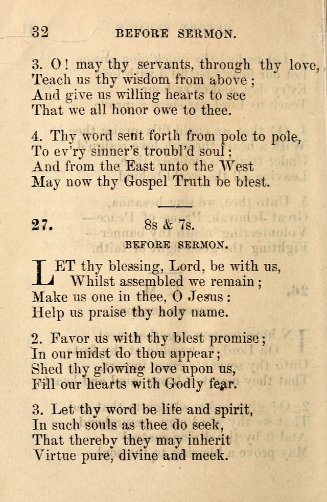 A Collection of Hymns: designed for the use of the Church of Christ page 32