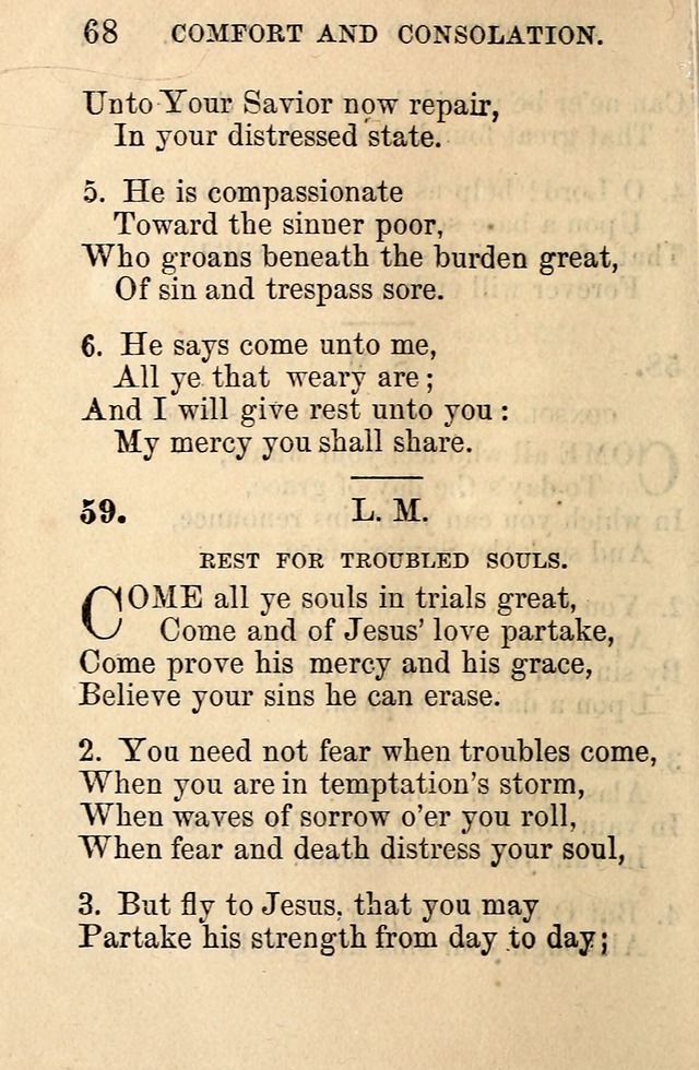 A Collection of Hymns: designed for the use of the Church of Christ page 68