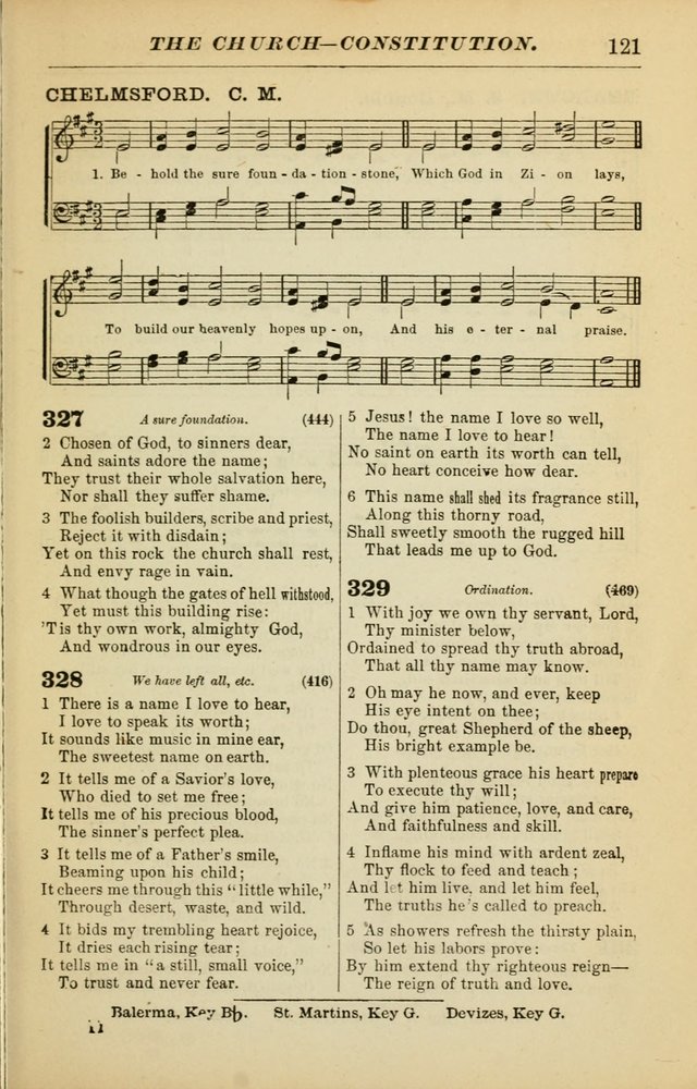 The Christian Hymnal: a choice collection of hymns and tunes for congregational and social worship page 121