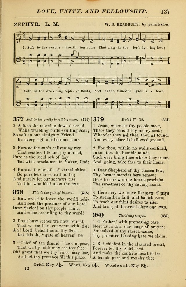 The Christian Hymnal: a choice collection of hymns and tunes for congregational and social worship page 137