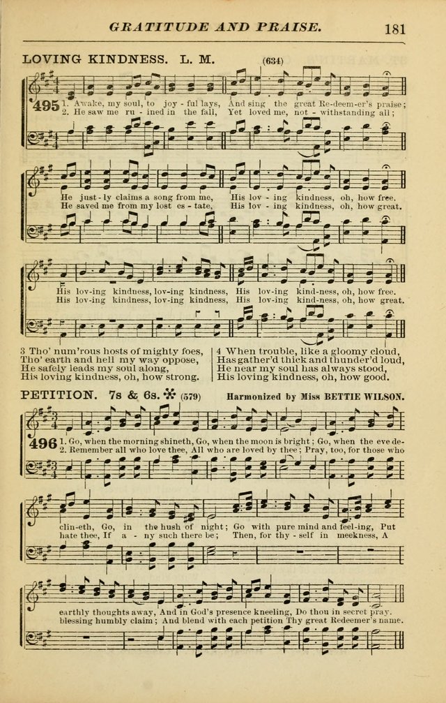 The Christian Hymnal: a choice collection of hymns and tunes for congregational and social worship page 181