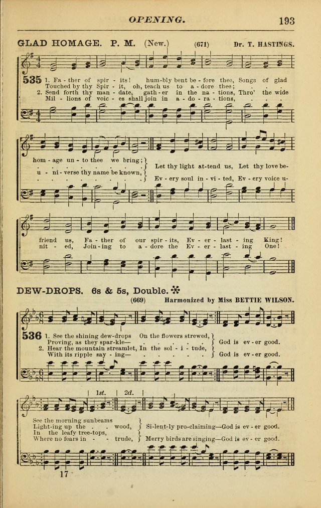 The Christian Hymnal: a choice collection of hymns and tunes for congregational and social worship page 193